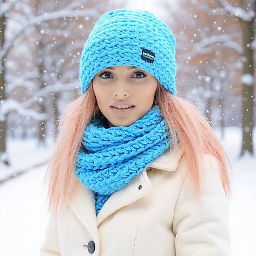 Čiapky, čelenky, klobúky - Čiapka , nákrčník a bezprsťáčky 1824 - 17970518_