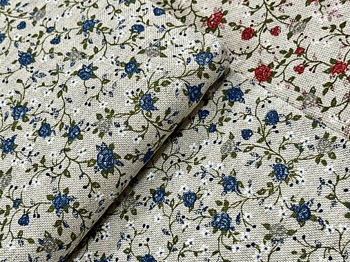 BAVLNA DEKOR / ČERVENE KVETINKY