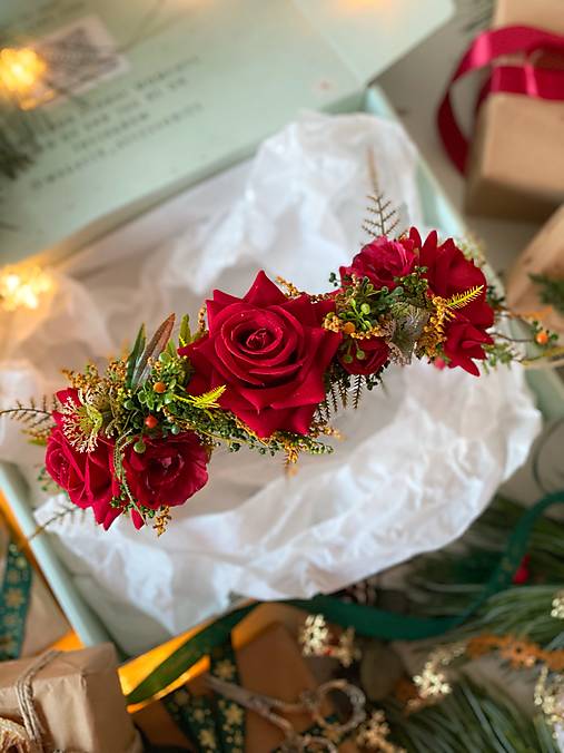 Darčekový box "legenda o vášni" - polvenček, spona do vlasov a náušnice