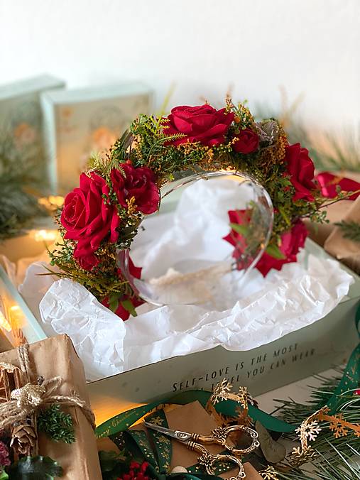 Darčekový box "legenda o vášni" - polvenček, spona do vlasov a náušnice