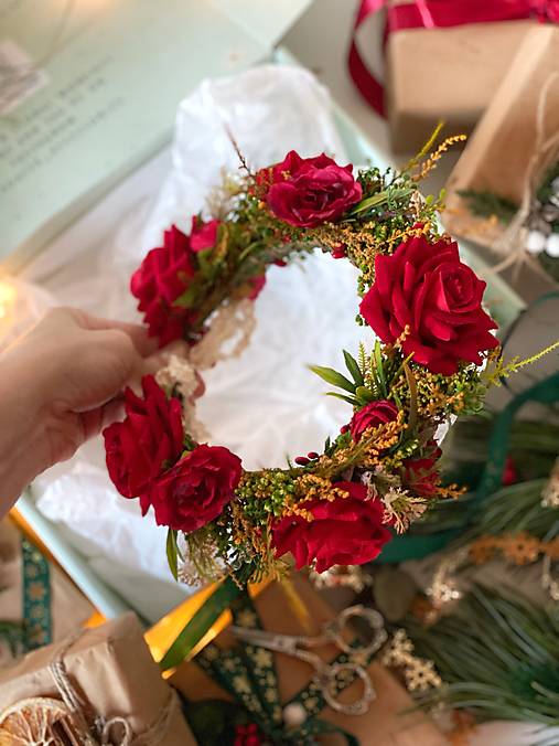 Darčekový box "legenda o vášni" - polvenček, spona do vlasov a náušnice