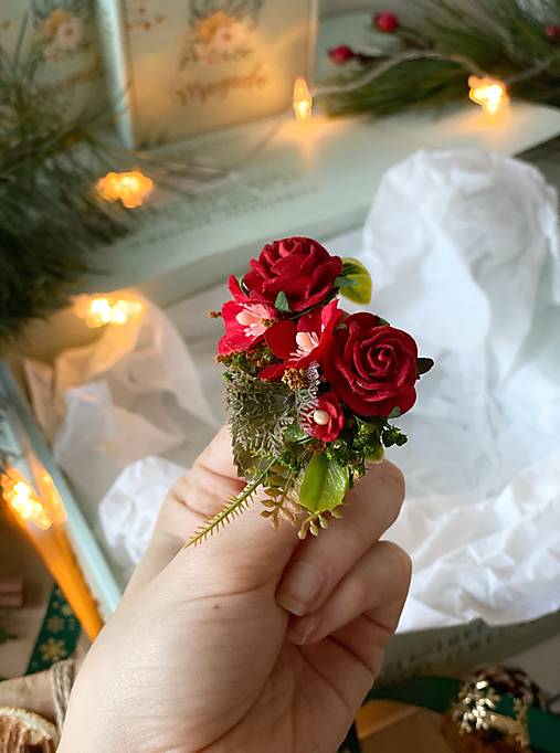 Darčekový box "legenda o vášni" - polvenček, spona do vlasov a náušnice