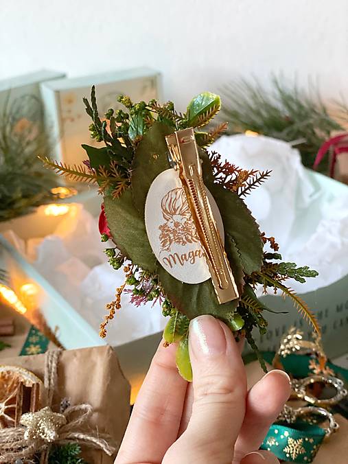 Darčekový box "legenda o vášni" - polvenček, spona do vlasov a náušnice