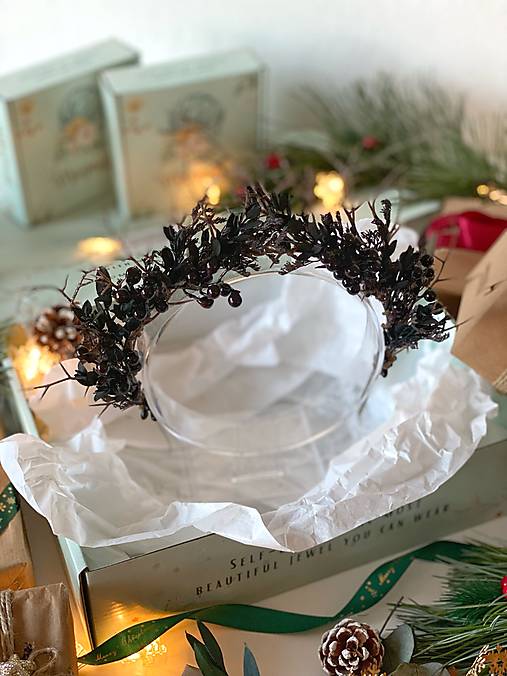 Darčekový box "lesná čarodejka" - korunka, prsteň a náušnice