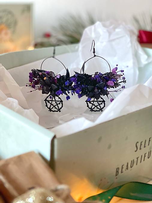 Darčekový box "lesná čarodejka" - korunka, prsteň a náušnice