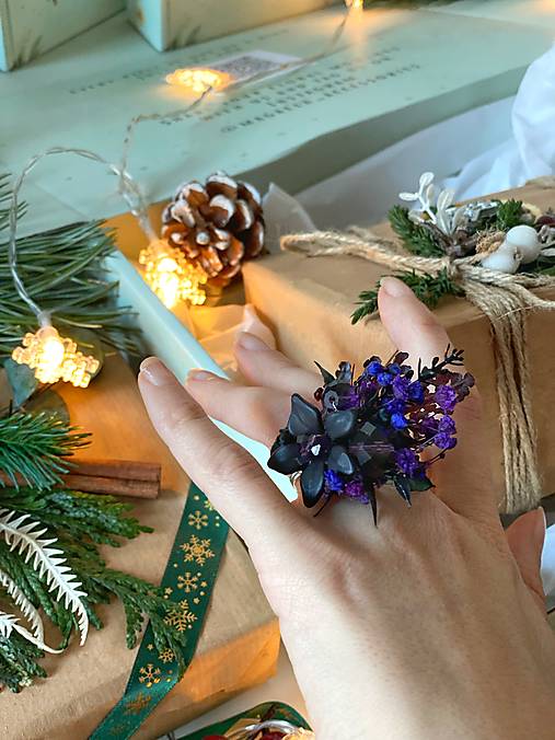 Darčekový box "lesná čarodejka" - korunka, prsteň a náušnice