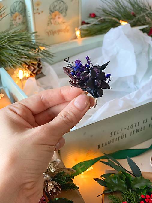 Darčekový box "lesná čarodejka" - korunka, prsteň a náušnice