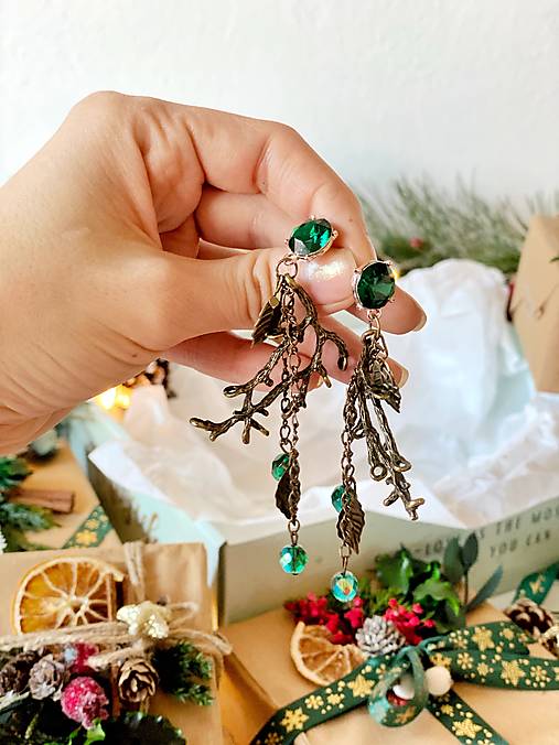 Darčekový box "elfské tajomstvá " - tiara, náušnice a prstienok