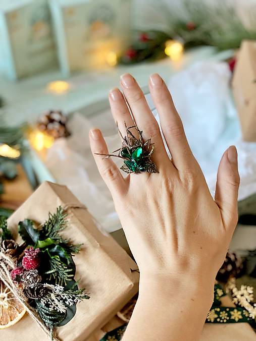 Darčekový box "elfské tajomstvá " - tiara, náušnice a prstienok