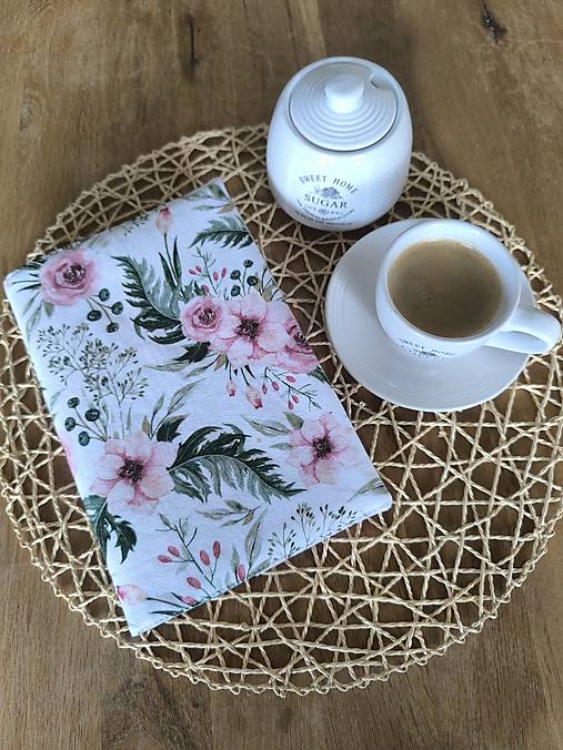 Papiernictvo - Obal na knihu Ružové kvety - 17971074_