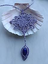 Náhrdelníky - Náhrdelník TANYA lila - 17970433_