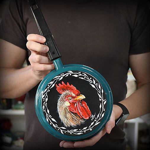 Upcyklovaný ručne maľovaný riad