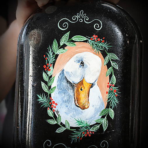 Upcyklovaný ručne maľovaný riad