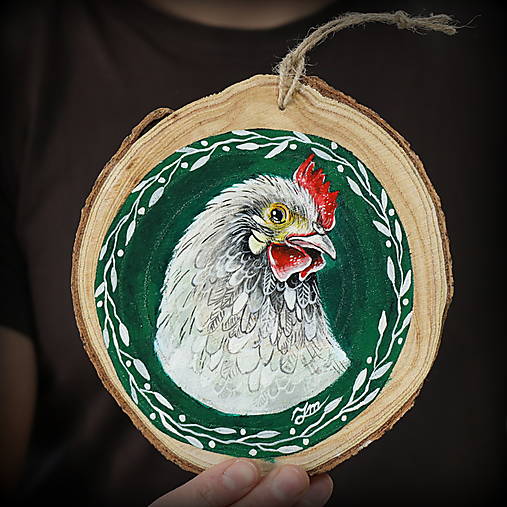 Drevený kruh Sliepka