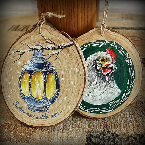 Drevený kruh Sliepka