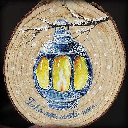 Drevený kruh Lampáš