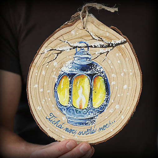 Drevený kruh Lampáš