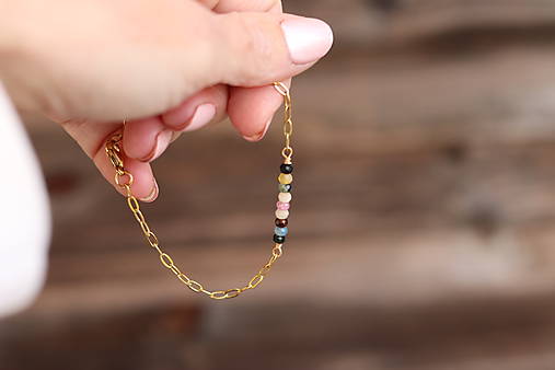 Retiazkový náramok turmalín