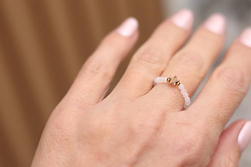 Prsteň mesačný kameň, jaspis