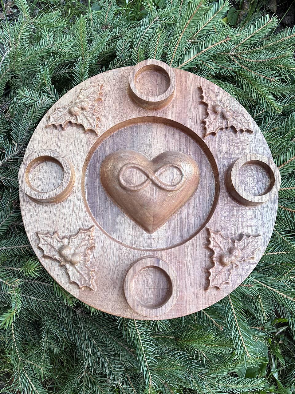 Adventný veniec z dreva