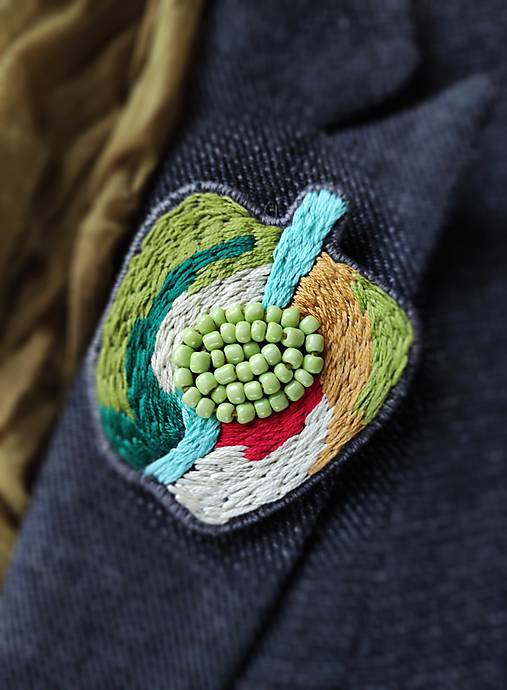 Brošne - Jabĺčko mám  - 17974780_