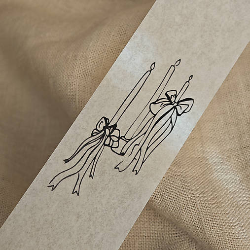 Papiernictvo - Pásik na obálku - Sviečky - 17973739_