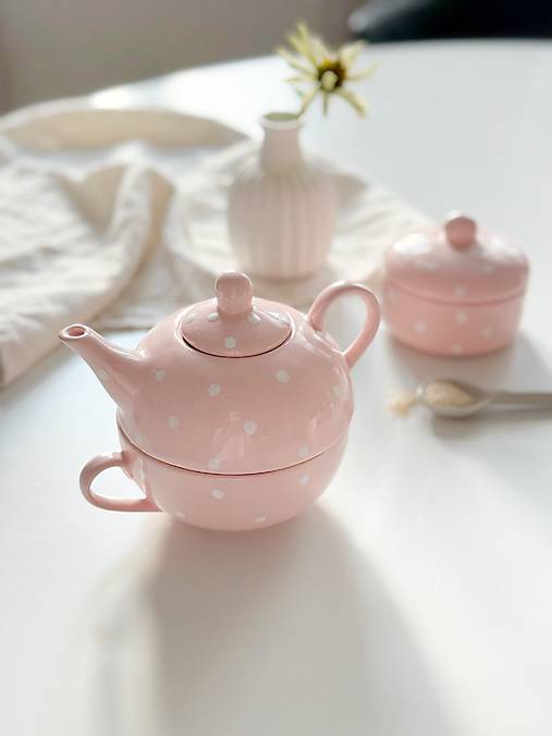 Nádoby - Čajník a šálka zároveň - 2 v jednom - 17973446_