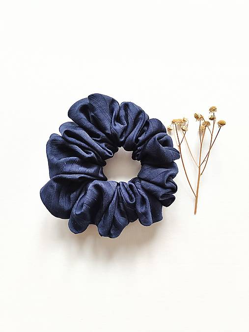 Basic MAXI scrunchie (Tmavomodrá II.)