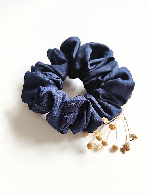 Basic MAXI scrunchie (Tmavomodrá II.)