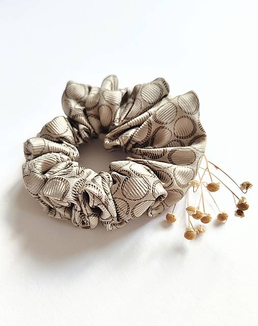 Basic MAXI scrunchie (Béžová)