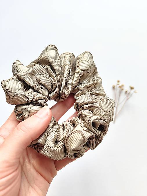 Basic MAXI scrunchie (Béžová)