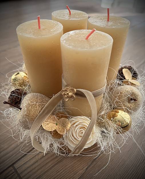 Dekorácie - Adventný veniec - 17974638_