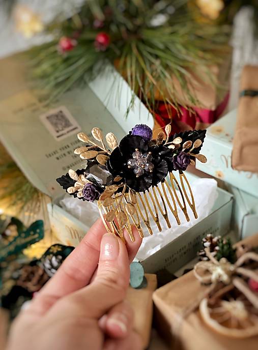 Darčekový box "chuť noci" - hrebienok, set vláseniek a klipy na topánky