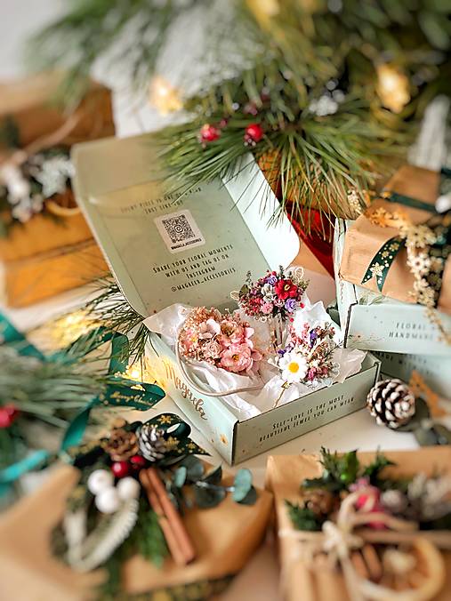 Darčekový box "malá víla " - gumička do vlasov, sponka a pukačka