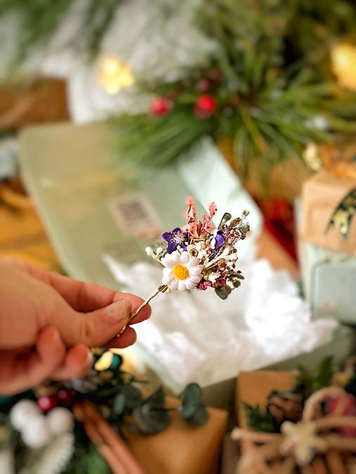 Darčekový box "malá víla " - gumička do vlasov, sponka a pukačka