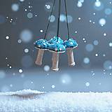 Dekorácie - Lesné hríbiky v hmle - 17974316_