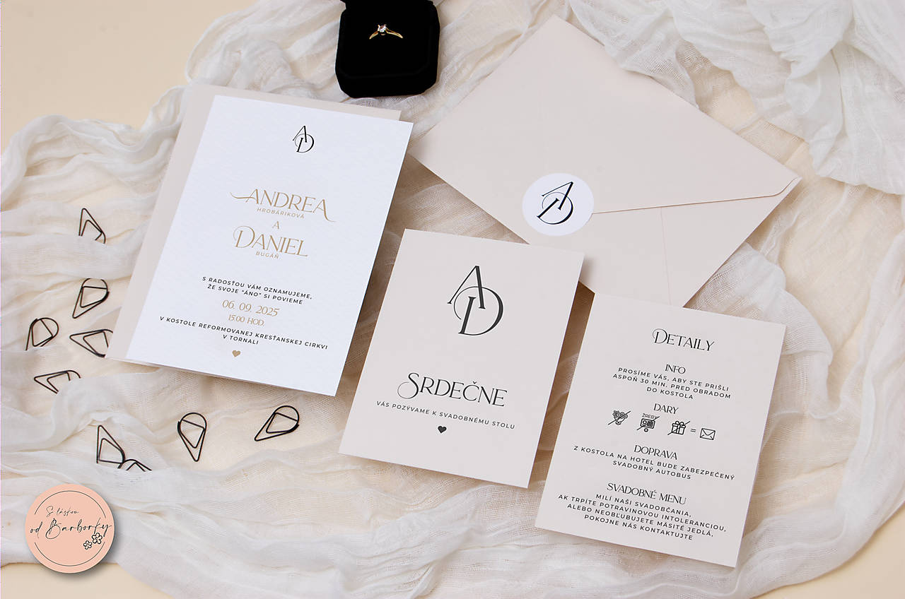 Svadobné oznámenie D#43