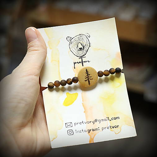 Drevené náramky od Pretvor