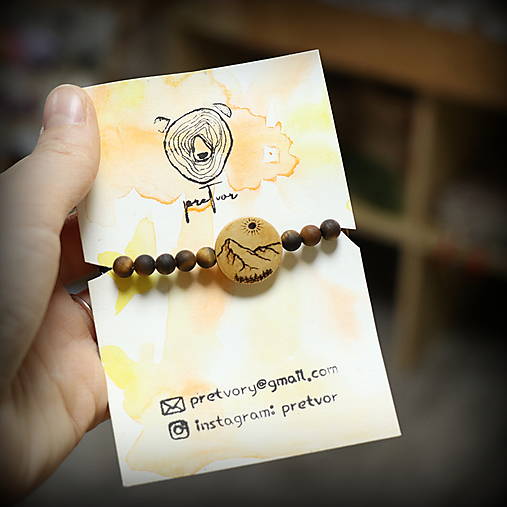 Drevené náramky od Pretvor