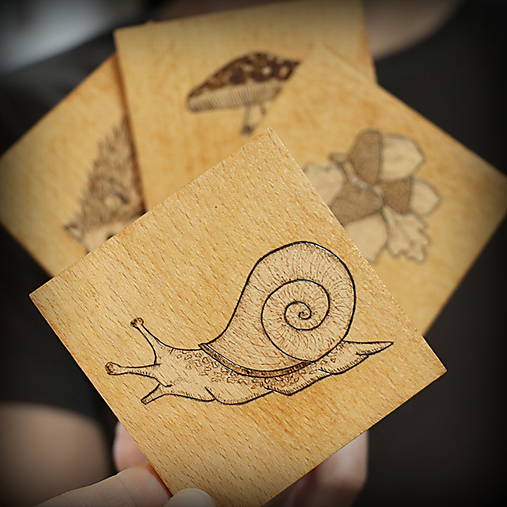 Set drevených podšálok od Pretvor