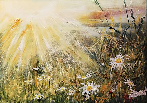 Obrazy - Uprostred neba, slnečná krajina - 17975188_