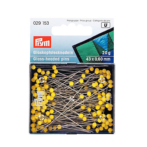 Špendlíky so sklenenou hlavičkou extra dlhé (029 153)