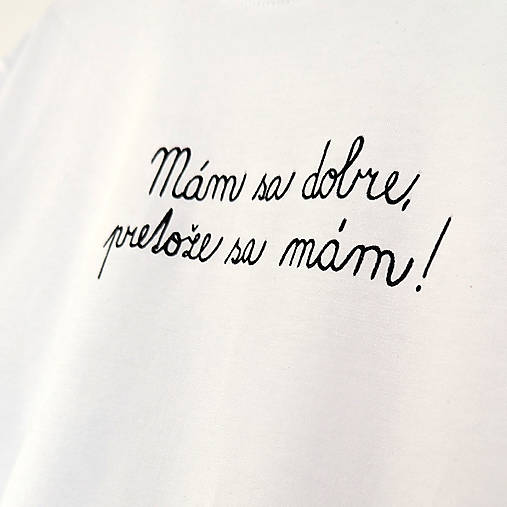 Topy, tričká, tielka - TRIČKO M Mám sa - 17973280_