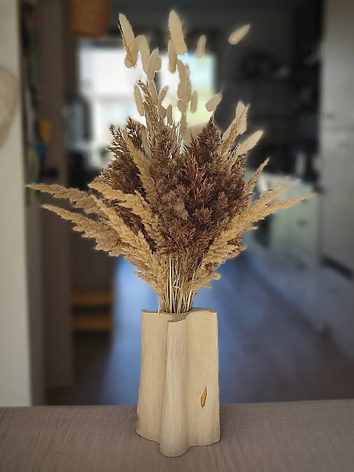 Dekorácie - drevená váza Minimal II - 17973203_