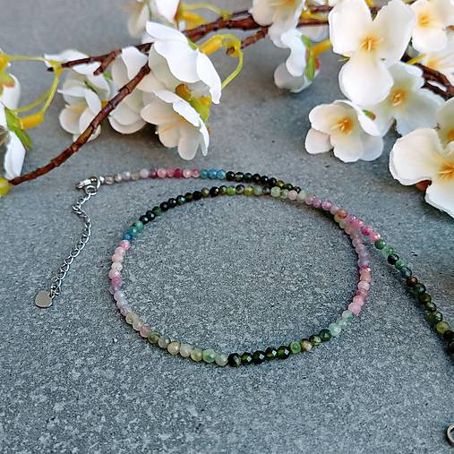 Náhrdelníky - Turmalín choker - 17976371_