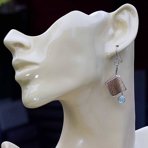 Náušnice - Náušnice zo striebra - Prierez - 17976155_