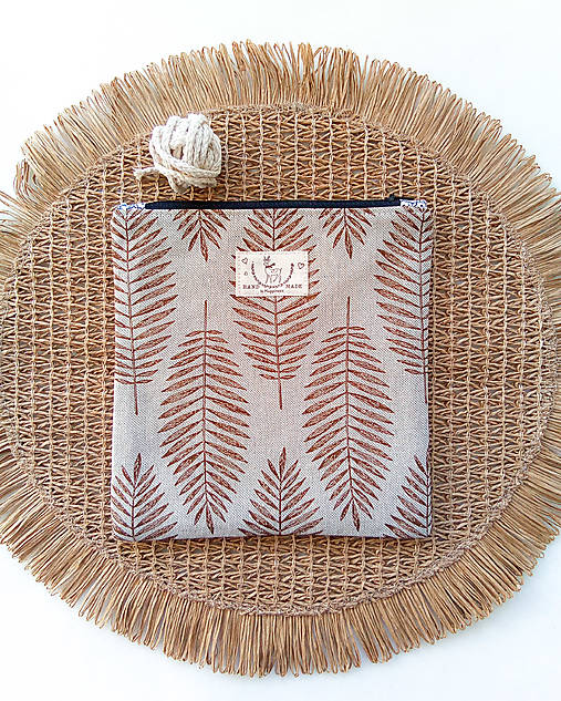 Taštičky - Taštička Hnedé listy - 17975862_