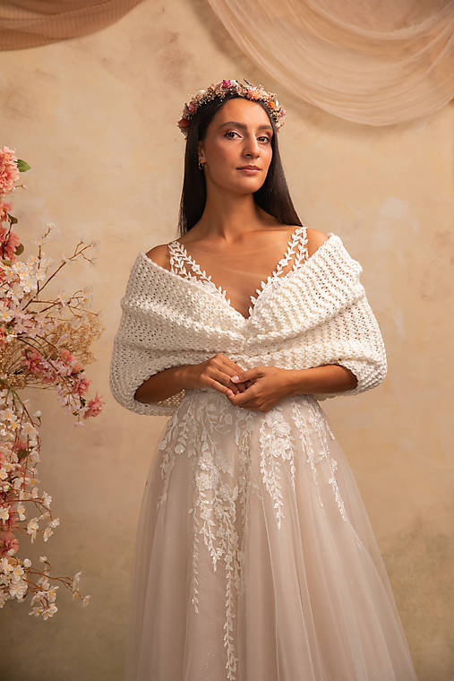 hrubší pléd „White Whisper“