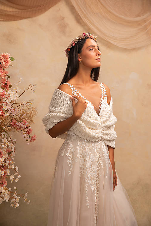 hrubší pléd „White Whisper“