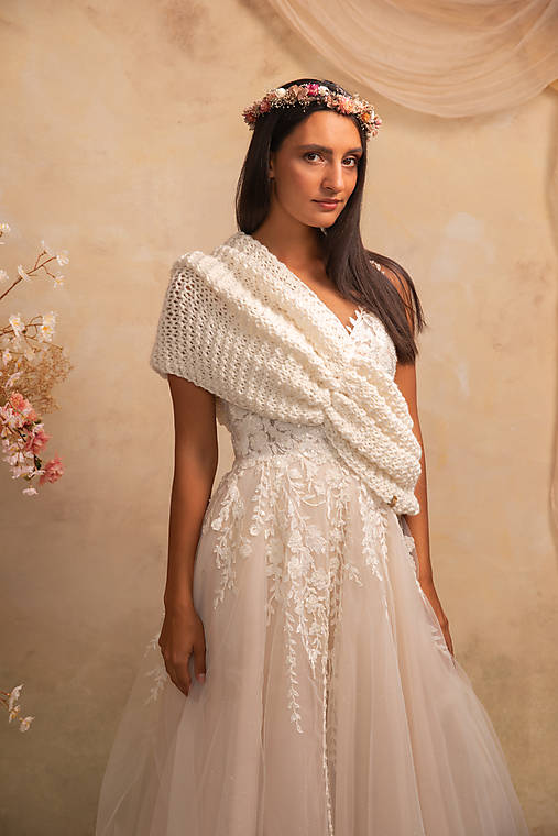 hrubší pléd „White Whisper“